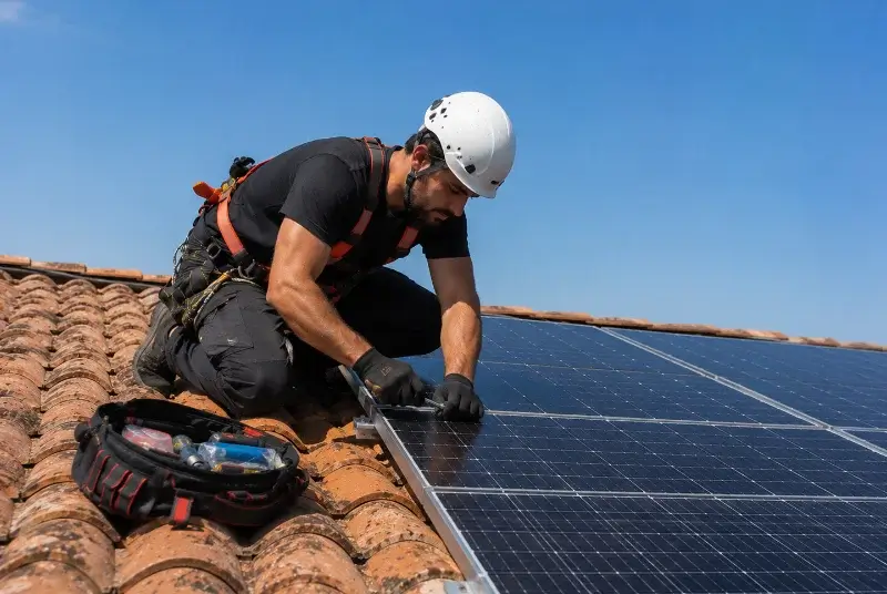 Maintenance et monitoring de panneaux solaires aux Adrets-de-l'Estérel